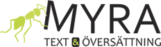 Myra Text & Översättning logo